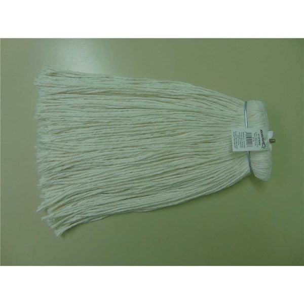 Renown 20 oz. 4-Ply White Metal Screw Type Headband Rayon Cut End Mop Head, 6PK RM-32020BKHP - main